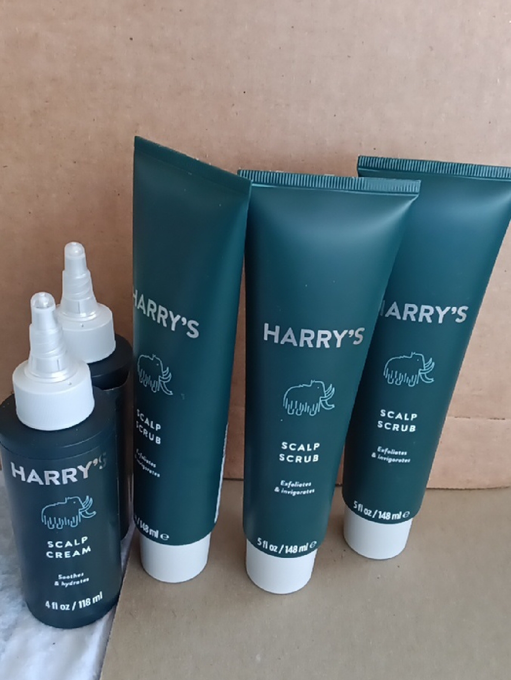 Brand New Lot Of 5 Harry's Hair Scalp Scrub 5 fl oz/148 ml,=2 Scalp Cream 4 Ozs